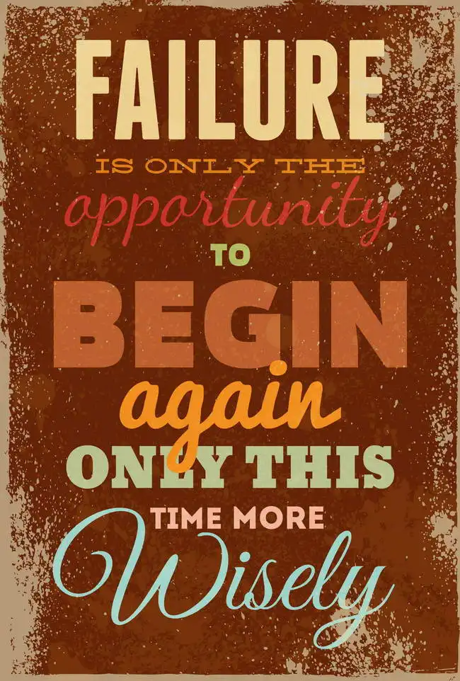 Neznámý: Failure is only opportunity…