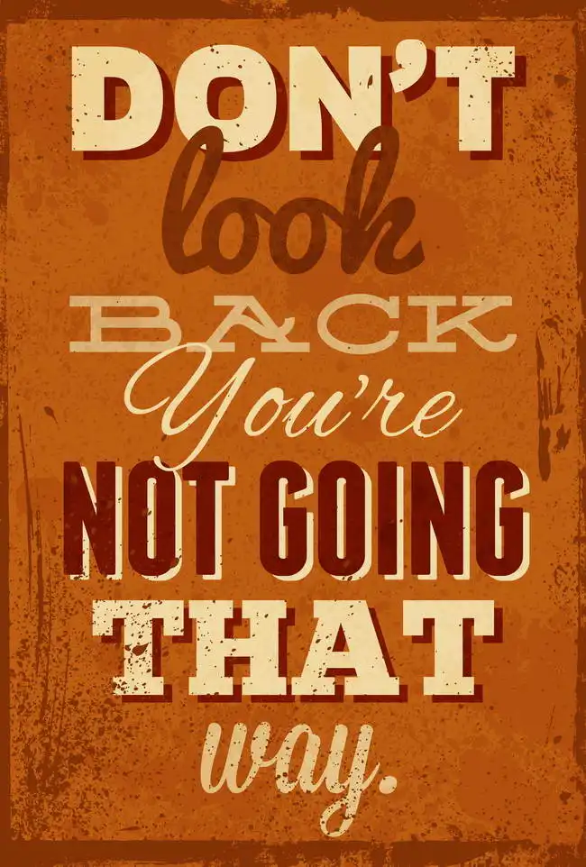 Neznámý: Do not look back…