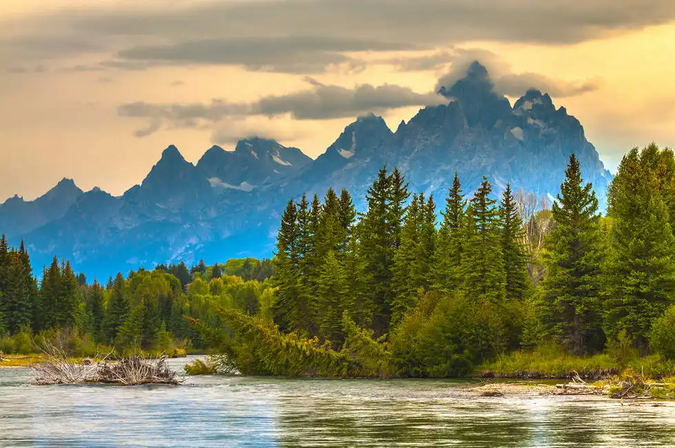 Neznámý: Podzim v Grand Tetons, Národní park Wyoming