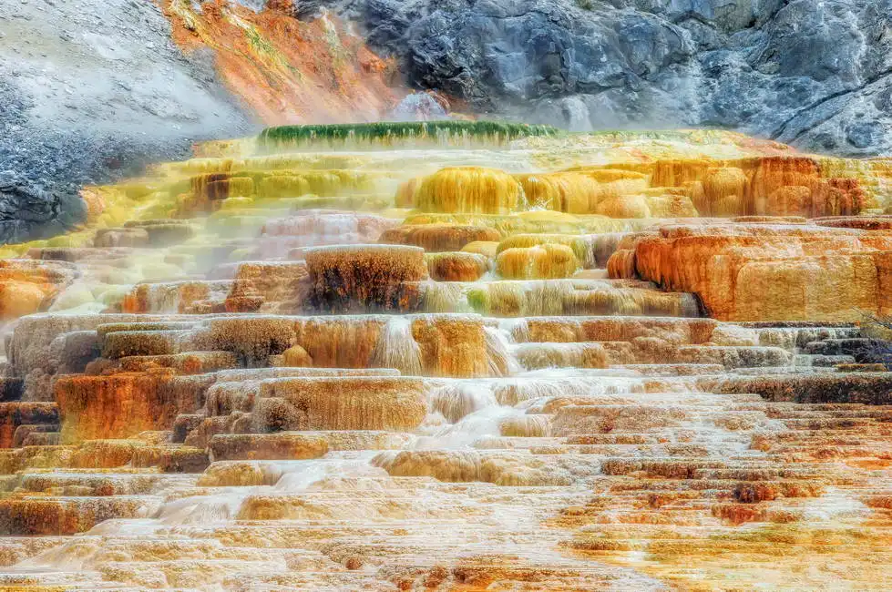Neznámý: Yellowstone, Mammoth Hot Springs