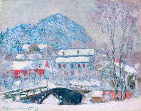 Claude Monet、SANDVIKEN、海外版超希少レゾネ、新品額付 Claude Monet: Norway sandviken village in snow | Architecture