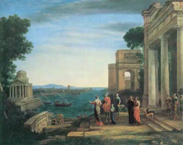 Lorrain, Claude: Aeneas a Dido v Carthage