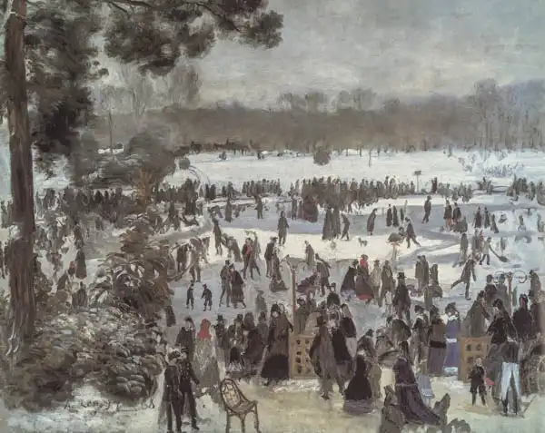 Renoir, Auguste: Bruslaři v Bois de Boulogne