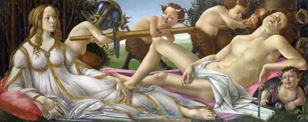 Botticelli, Sandro: Venuše a Mars