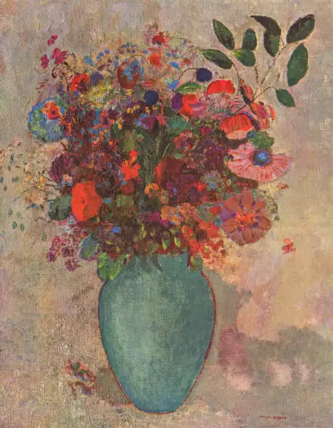 Redon, Odilon: Flowers in vase