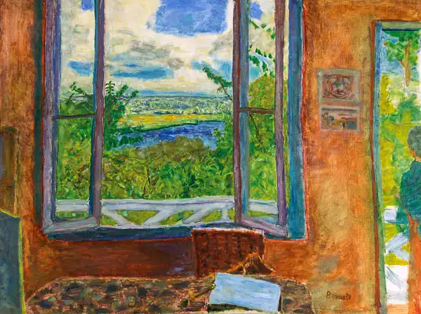 Bonnard, Pierre: Otevřené okno na Seine, Vernon