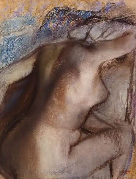 Degas, Edgar: Après le bain, femme se séchant