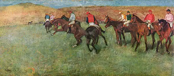 Degas, Edgar: At the races before the start