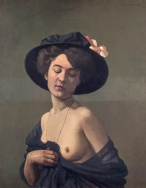 Vallotton, Félix: Dame au chapeau noir