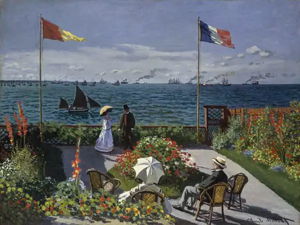 Monet, Claude: Terasa v Sainte-Adresse