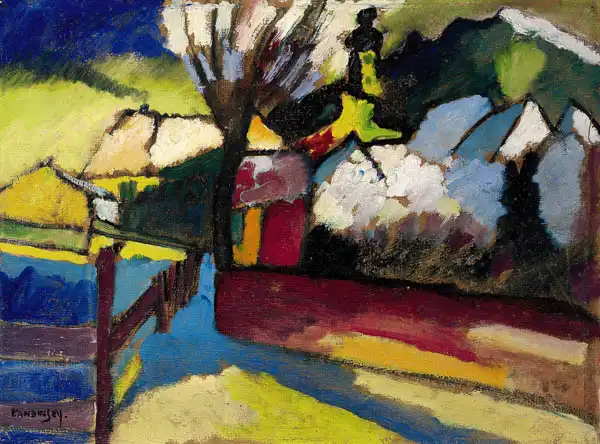 Kandinsky, Wassily: Autumn landscape with trees