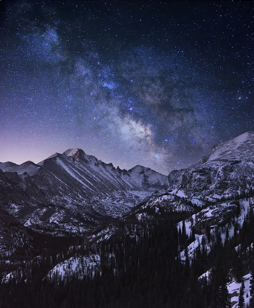 Xu, Mei: La Via Lattea sopra il Longs Peak