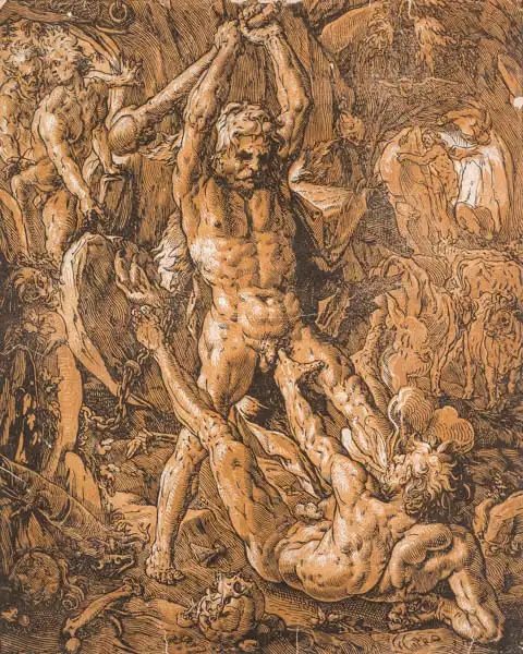 Goltzius, Hendrik: Herkules a Kakus