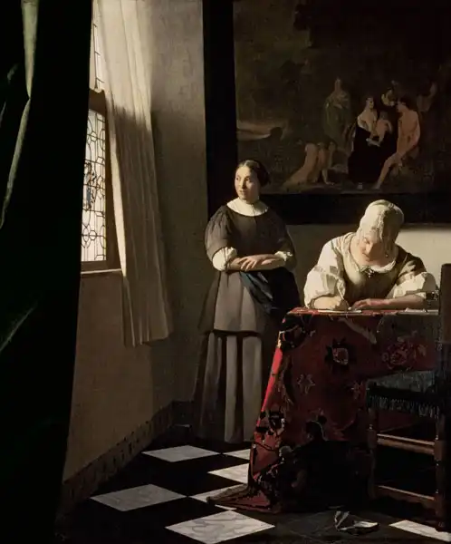 Vermeer, Jan: Woman writing a letter