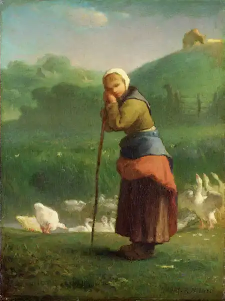 Millet, J. F.: Shepherdess of geese