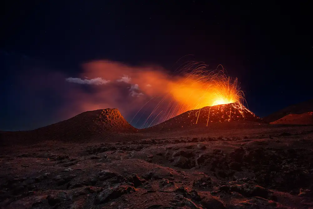 Gabriel, Barathieu: Sopka La Fournaise