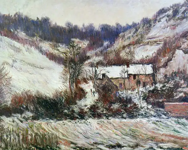 Monet, Claude: Sníh ve Falaise v Normandii
