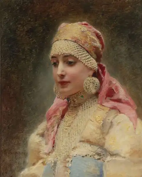 Makovsky, Konstantin J.: Portrét bojaryně