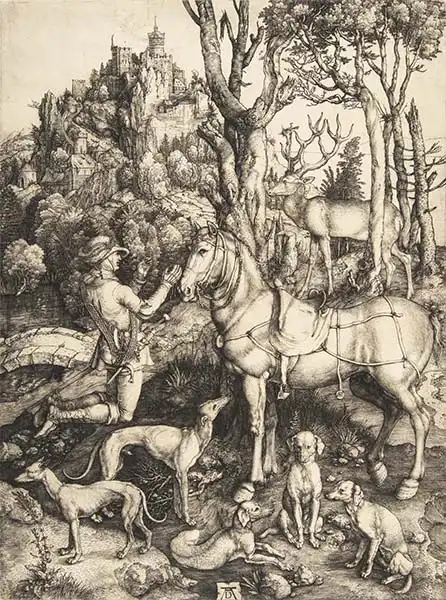 Dürer, Albrecht: Sv. Eustach (sv. Hubert)