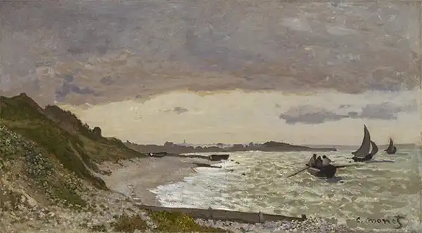 Monet, Claude: Le bord de la mer de Sainte-Adresse