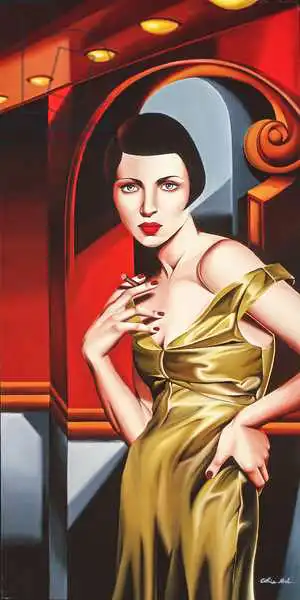 Abel, Catherin: Robe en satin d