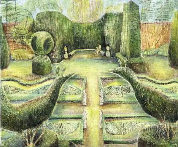 Kuper, Mar: The Long Garden, Cliveden, birds