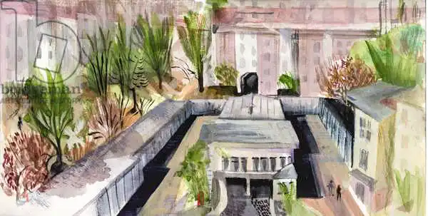 Kuper, Mar: Berlin courtyard