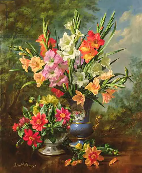 Williams, Albert: AB / 106/2 / B Gladiolit et dahlias