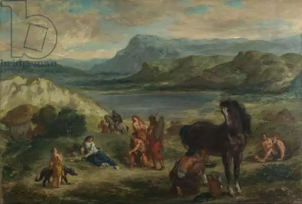 Delacroix, Eugene: Ovid among the Scythians