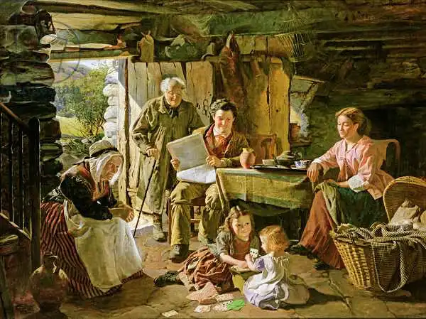 Midwood, William Henry: Cottage Interior