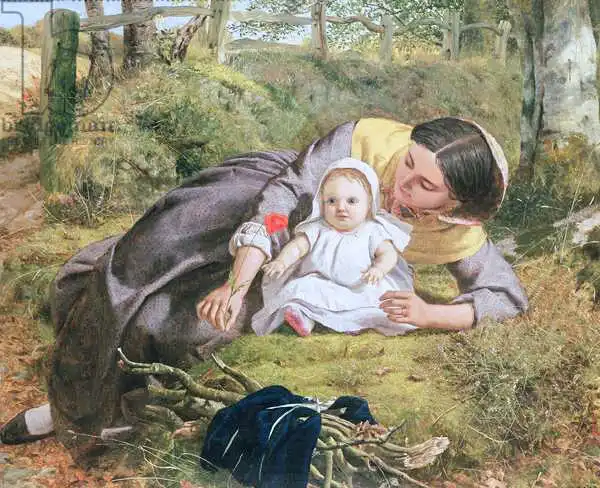 Pickersgill, Frederick Richard: Mother and Child with a poppy