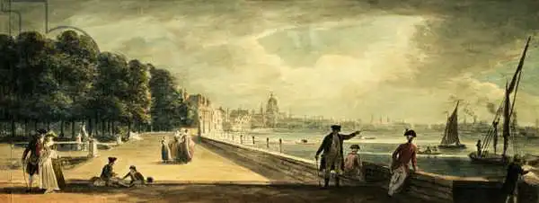 Sandby, Paul: View of the City from the Terrace of Somerset House