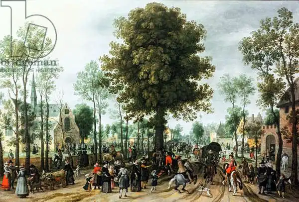 Vrancx, Sebastian: Frederick V und seine Braut Elizabeth betreten Zeeland, Mai 1613