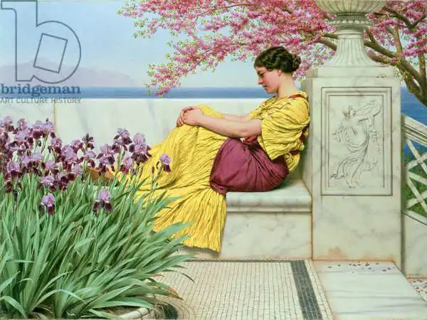 Godward, John William: Sous la fleur qui accroche à la branche