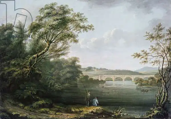 Unknown: English Landscape with Fishermen