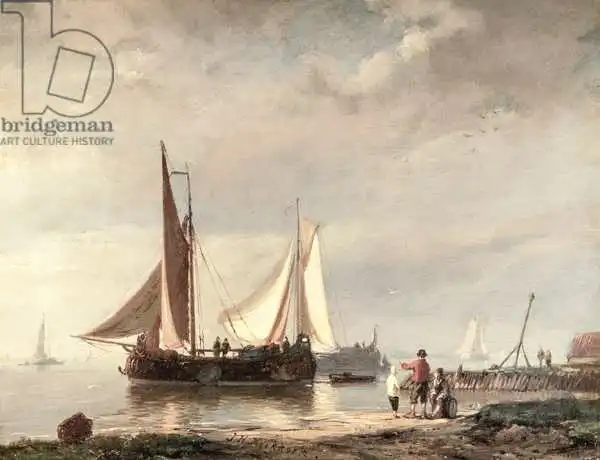 Koekkoek, Johannes Hermann Barend: Scène de port