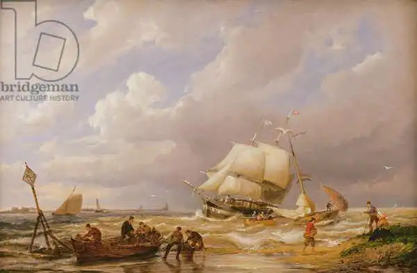 Dommerson, Pieter Cornelis: Pampas sur le Zuider Zee, 19e siècle