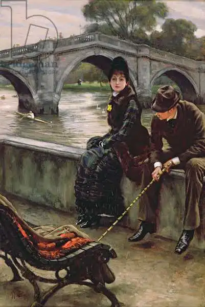 James Jacques Joseph Tissot Richmond Bridge People Realism