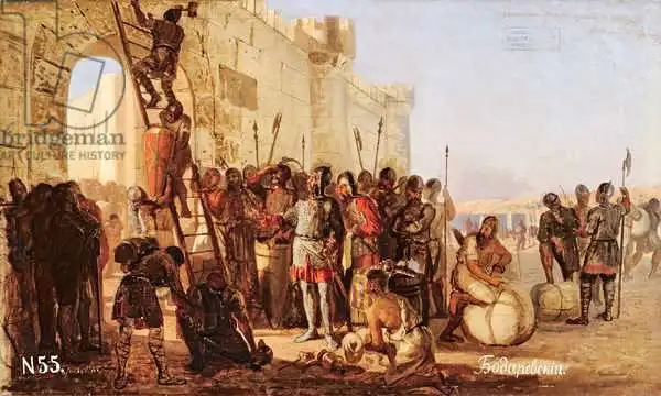 Bodarevski, Nikolai K.: Grand-duc Oleg clouant un bouclier aux portes de Tsargrad
