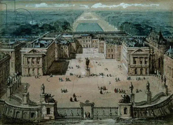 Loir, Luigi: Blick auf Versailles