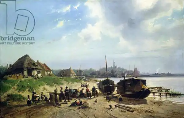 Smits, Johan Gerard: Vue de la côte néerlandaise