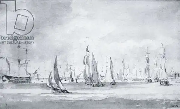Constable, John: Shipping in the Thames
