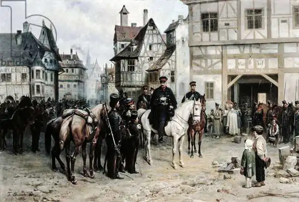 Willewalde, Bogdan: General Blucher (1742-1819) with the Cossacks in Bautzen