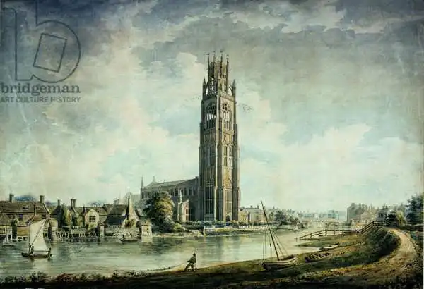 Buckler, John: Boston Stump: view from the South-west
