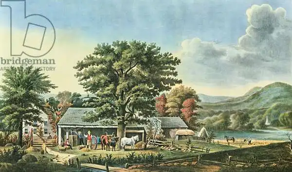Currier, N.: Automne en Nouvelle-Angleterre - Cider Making