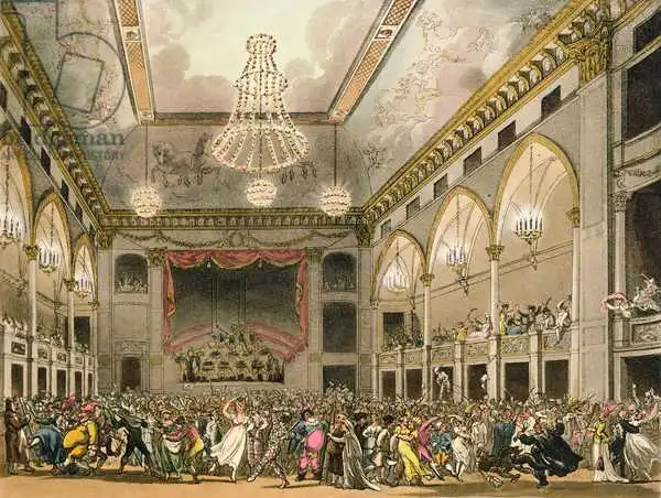 Rowlandson, T.: Pantheon Masquerade de «Ackermann