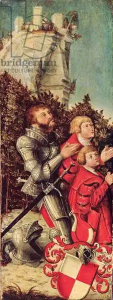 Cranach, Lucas: Portrait of a Knight with his two sons