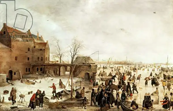 Avercamp, Hendrik: Scene on the Ice near a Town