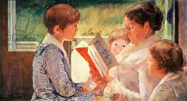 Cassatt, M. S.: Mme Cassatt lisant à ses petits-enfants