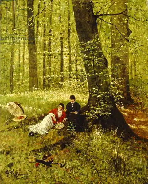 Weichberger, Eduard: Reading in the Woods